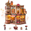 ROKR Wooden 3D Puzzle Dream Coffee Factory Music Box