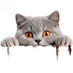 Cat Peeping Wall Stickers Living Room Children Bedroom Home Decoration DIY Cartoon Animal Wallpaper Removable Vinyl Decals