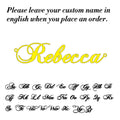 Custom Name Necklace for Women Personalised Cursive Letter Pendant