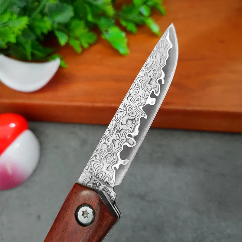 Kitchen Folding Knife Stainless Steel Boning Knife BBQ Lamb Knife Fruit Peeling Butcher Cleaver Knife Kitchen Accessories