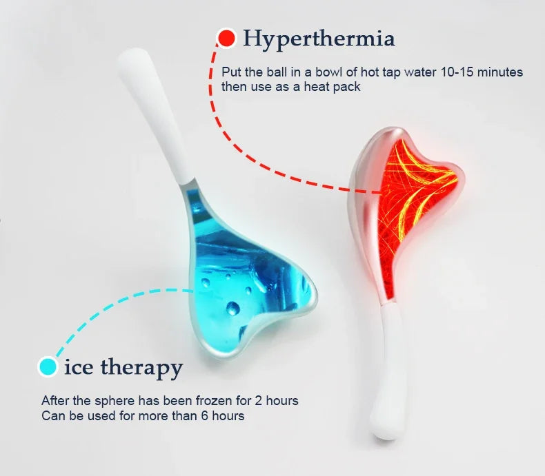 Ice Globes Facial Skin Care Tools for Women Face Eyes, Stainless Steel Face Beauty Cryo Sticks for Girls Ladies