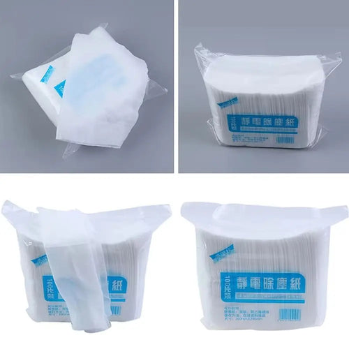 100Pcs 30x20cm Disposable Electrostatic Dust Removal Mop Paper Home Cleaning Wipes Tiles Cleaning Cloth Accessories