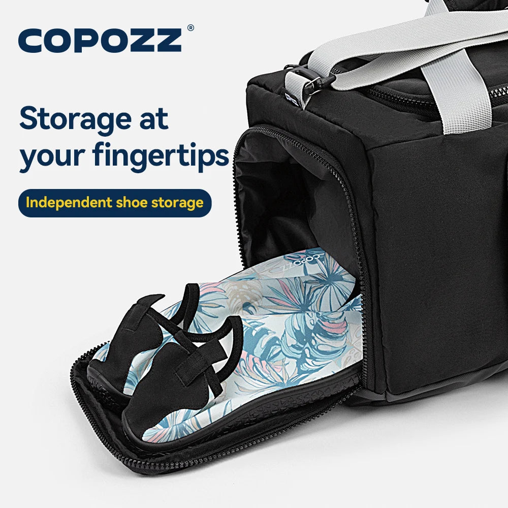 Copozz Sports Gym Bag 30L with Shoes Compartment Waterproof