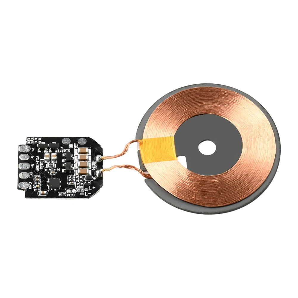DC 5V/9V 5W/10W/15W High Power Wireless Charger Transmitter Module Coil Circuit Board DIY Fast Charging Module