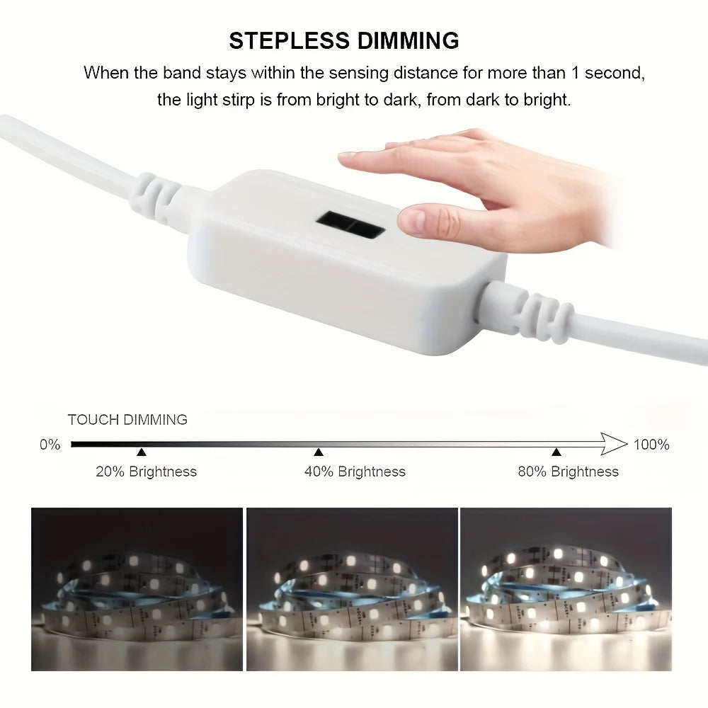 USB LED Strip with Hand-Scan Sensor Switch