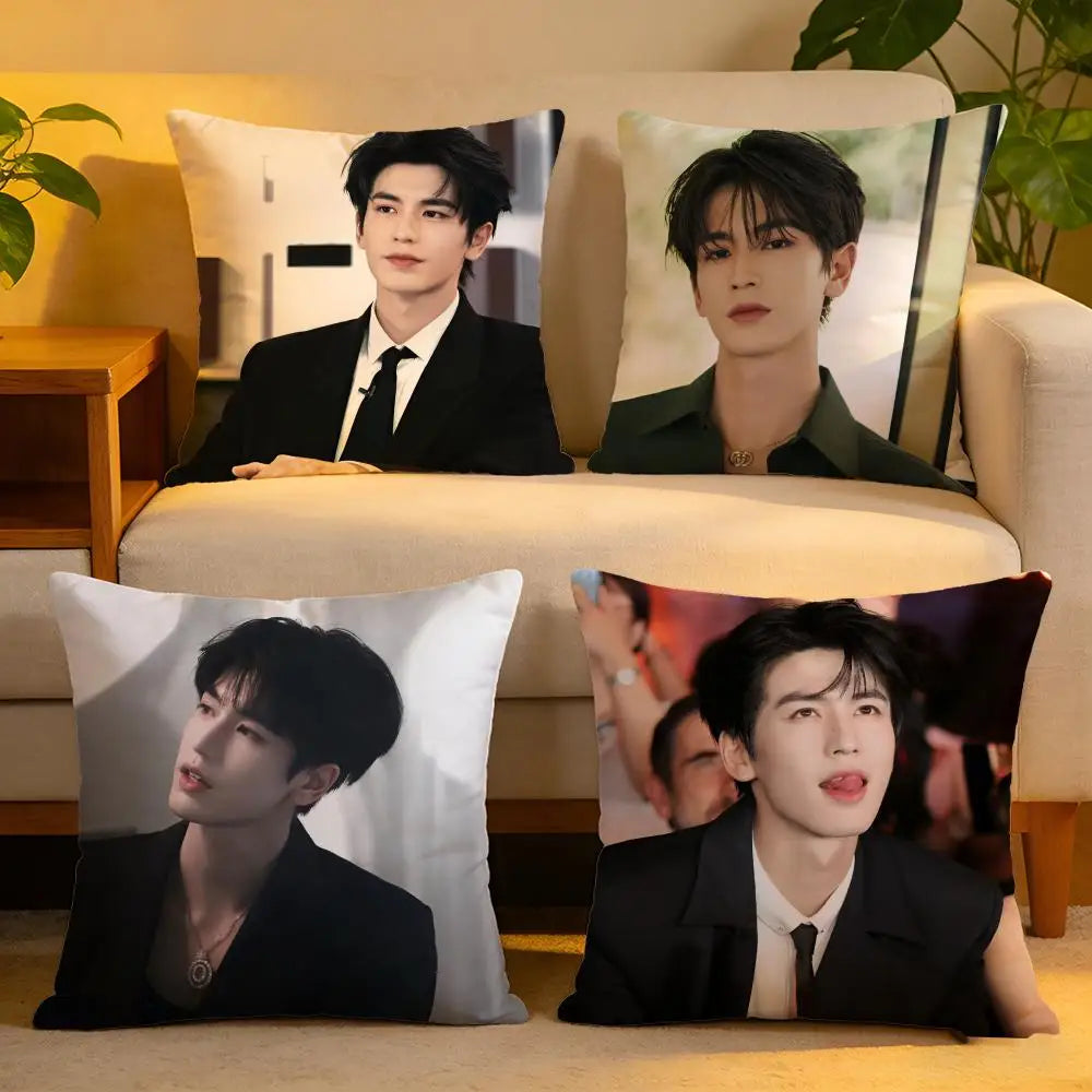 Cool Actor Zhang Linghe Cushion Cover Short plush pillowcase for bed sofa car，washable