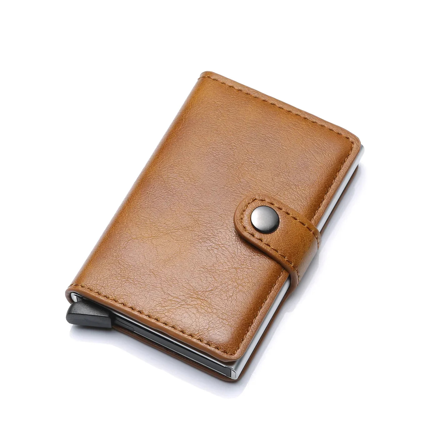 Rfid Visit Credit Card Holder Storage Luxury Small Smart Wallet Metal Business Cardholder Case Women Minimalist Walet for Men