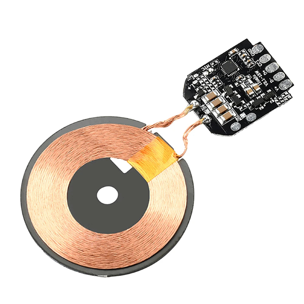 DC 5V/9V 5W/10W/15W High Power Wireless Charger Transmitter Module Coil Circuit Board DIY Fast Charging Module