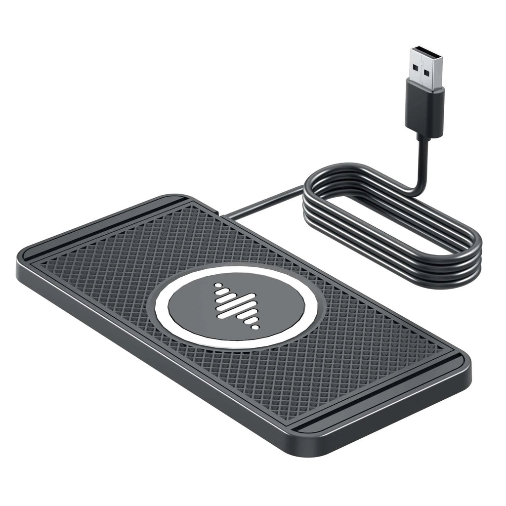 Car Wireless Charger Pad Base USB Cable for iPhone 16 15 14 13 12 Pro Max Samsung Xiaomi Airpods Pro 2 LG Fast Charging Station
