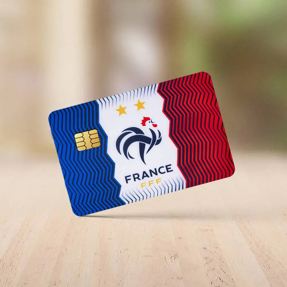 Flag France Credit Card Stickers Skin For Bank Bus Metro 4PCS Cover Film Gift