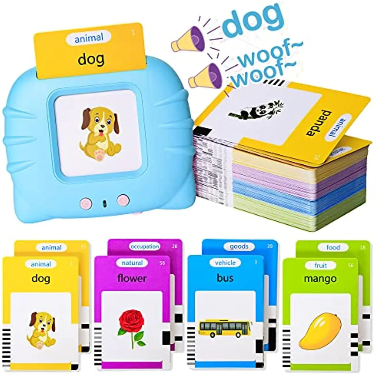 Talking Flash Cards Early Educational Toys Baby Boys Girls