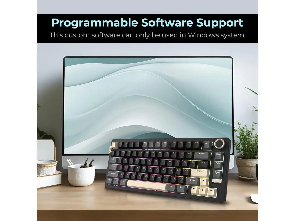 Rosewill Neon S75 Wireless Mechanical Gaming Keyboard USB-C