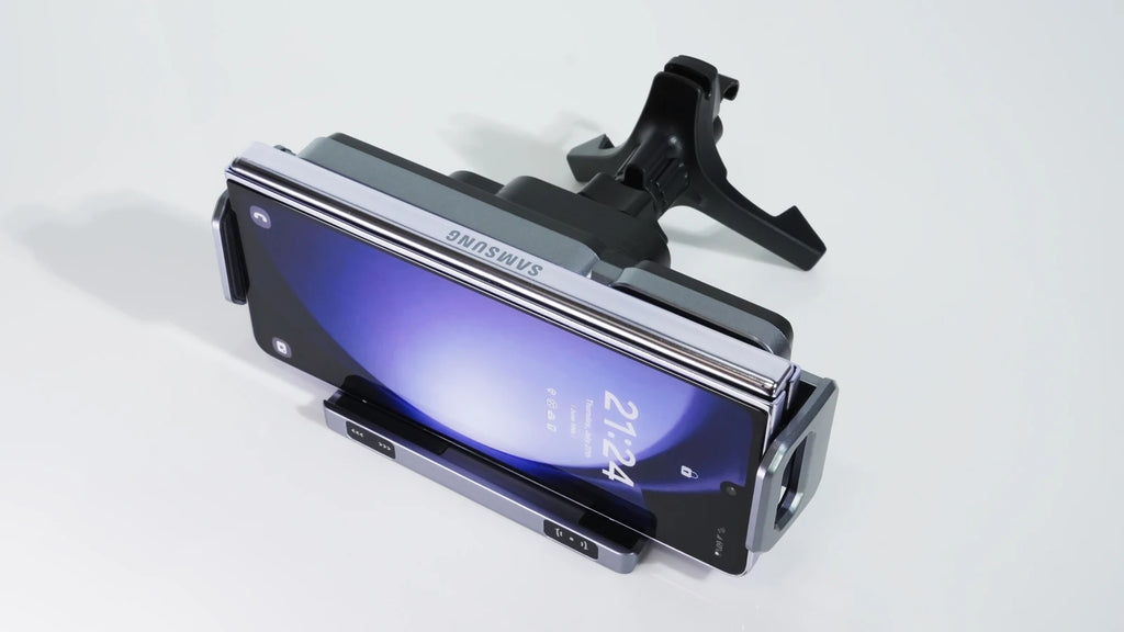 Foldable Phone Car Wireless Charger Mount Electric Clamping Rotation Universal Phone Holder For Galaxy Z Fold iPhone Xiaomi Pad