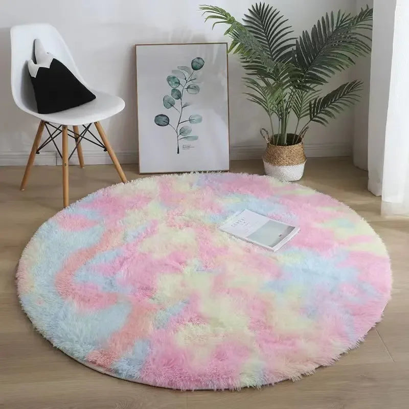 VIKAMA Simple Pink Girly Heart Plush Carpet Bedroom Bed Blanket Room Full Of Easy To Care Carpet Cute Princess Carpet Home Decor