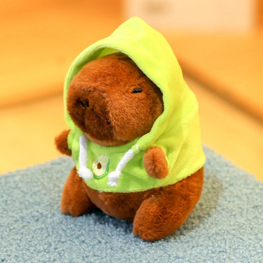 Cute Capybara Plush Toy Hoodie with Wings Simulation Doll Small