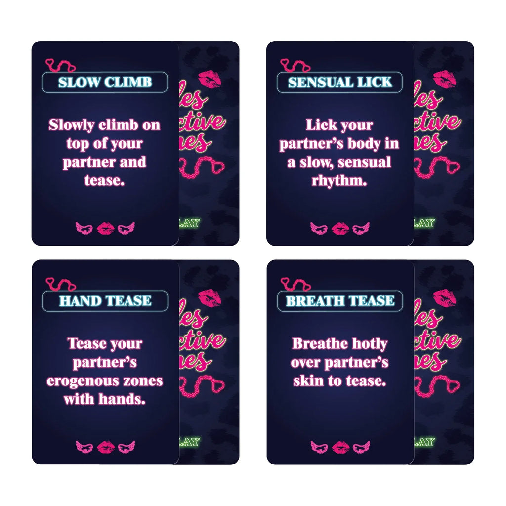 50pcs Interactive Fun Couple Game Cards Sexy Board Game for Female Friends Gathering Entertainment