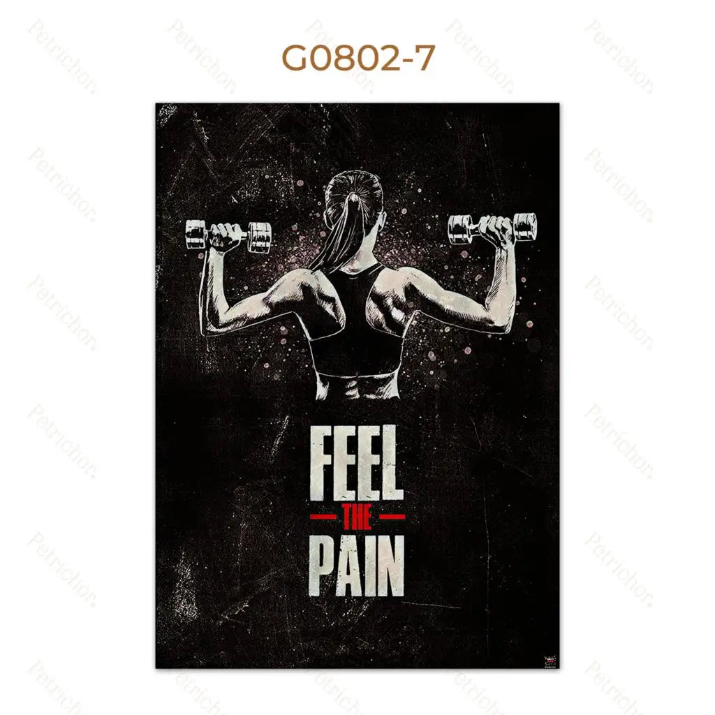 Muscle Motivation Inspirational Quotes Bodybuilding Wall Art Canvas Painting Posters Picture For Gym Fitness Office Home Decor