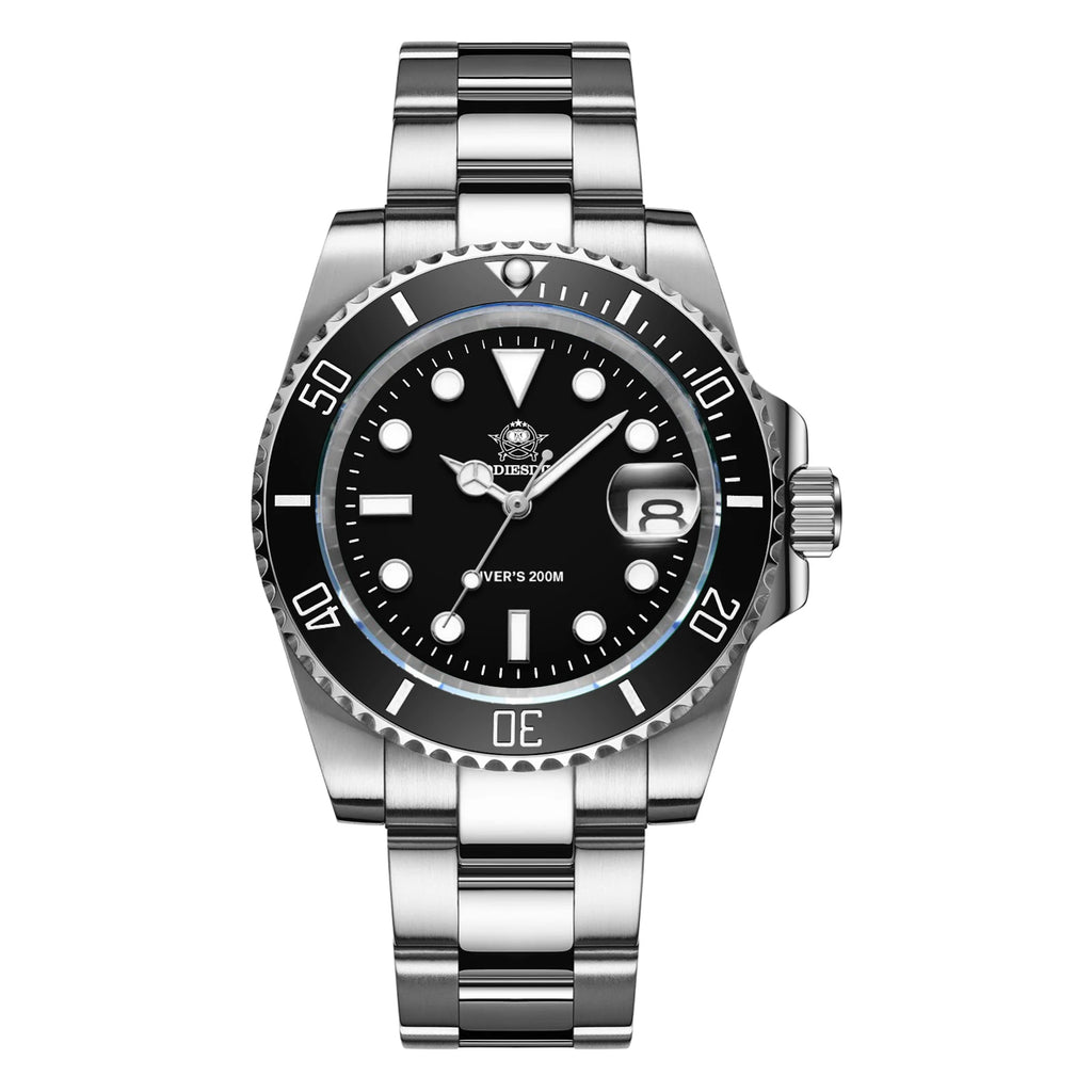 ADDIESDIVE Hot Selling Luxury Men's Diving Watch Steel BGW9