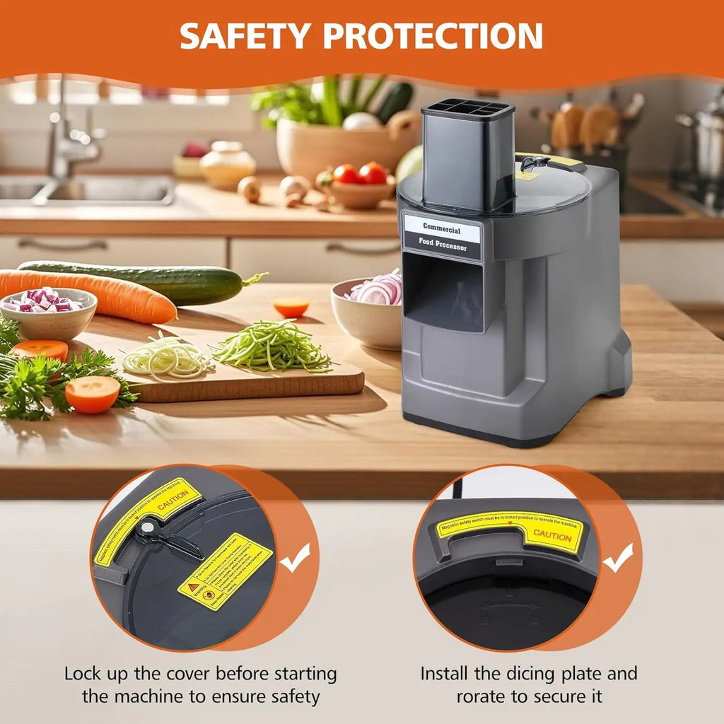 Commercial Vegetable Chopper 3 in1 Multifunctional Electric Cutting Machine