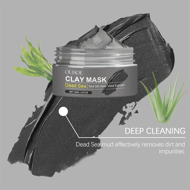 Dead Sea Mud Face Mask Deep Cleaning Pores Remove Blackheads Oil Control Moisturizing Brighten Smooth Skin Care Beauty Products