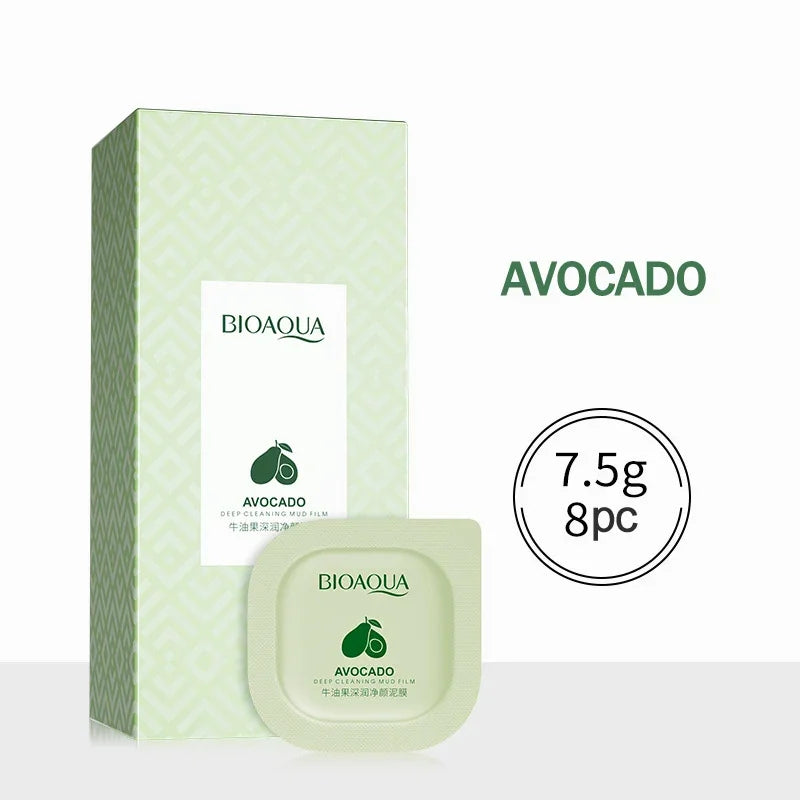 Bioaqua Mud Facial Mask Cleansing Centella Moisturizing Mask Oil-Control Acne Relief Smear Face Mask Boxed Face Skin Care