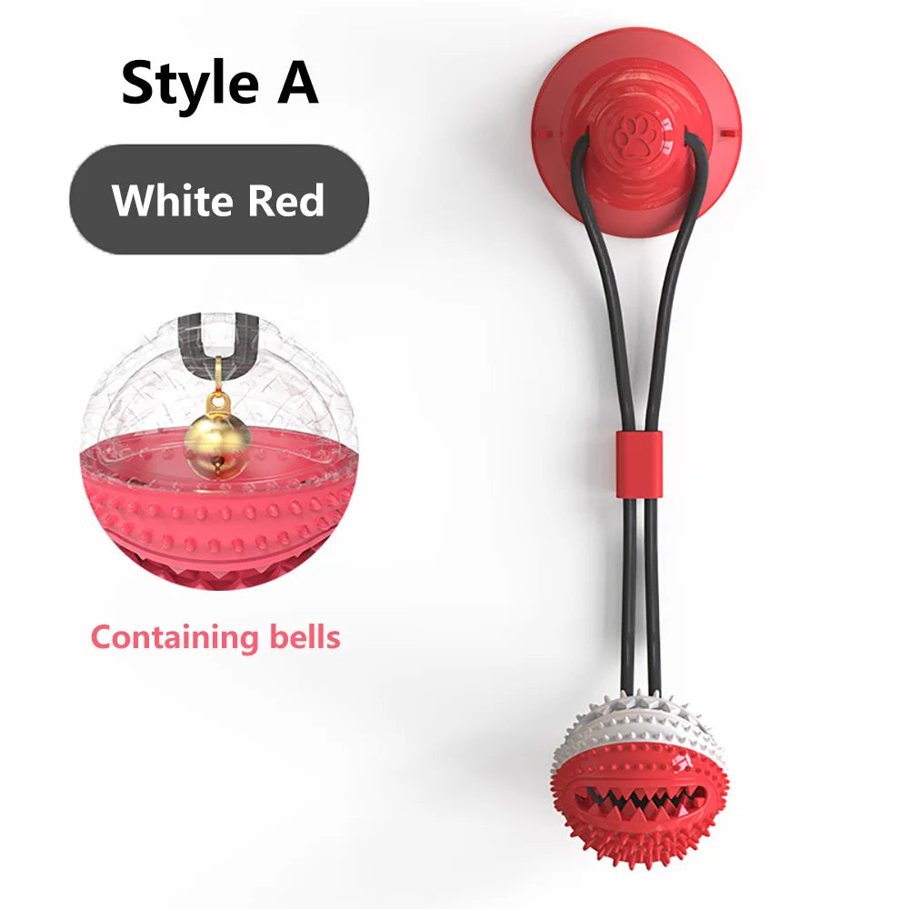 Dogs Food Toys Silicon Suction Cup Tug Interactive Dog