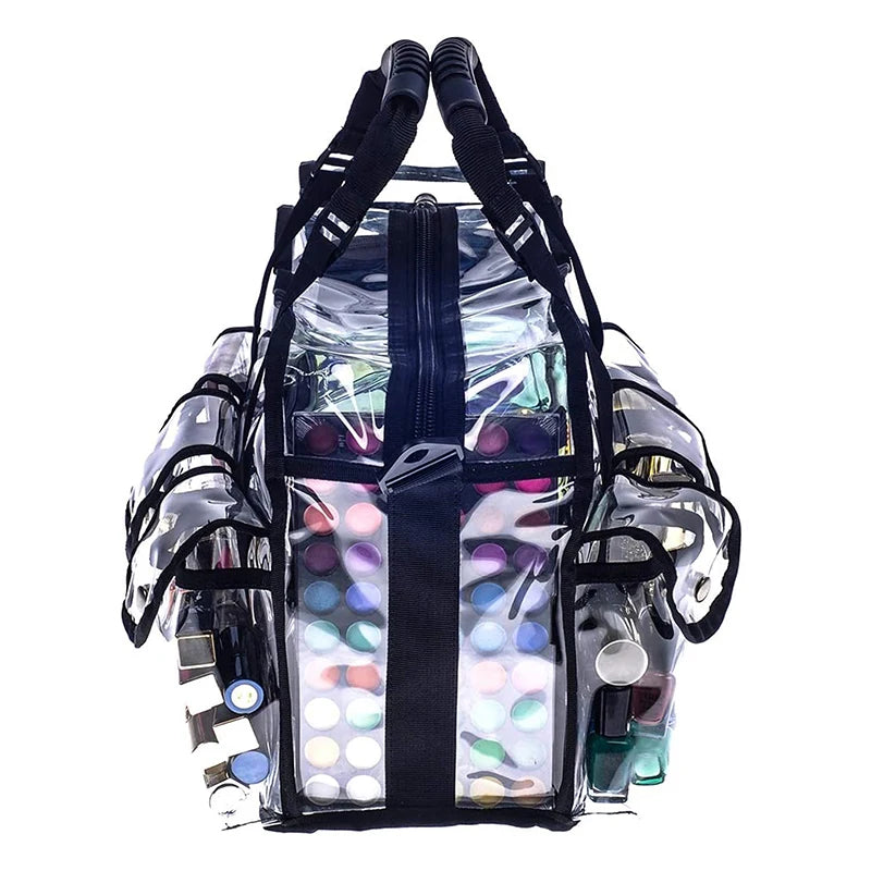 Men's Women's Cosmetic Bag Transparent Waterproof Large-Capacity Lipstick Toiletries Skin Care Products Organizer Makeup Bag
