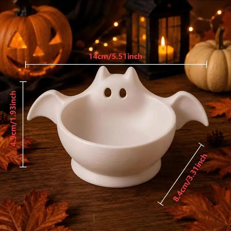 [TG823]3D Printed Halloween Bat Shaped Storage Bowl Cute Luminous