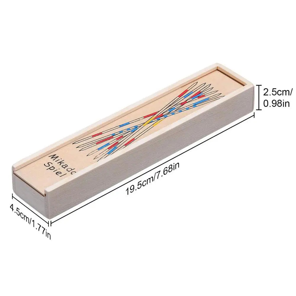 Nostalgic Wooden Pickup Sticks Timeless Game for All Generations, Creates Bonding Moments and Brings Back Childhood Memories