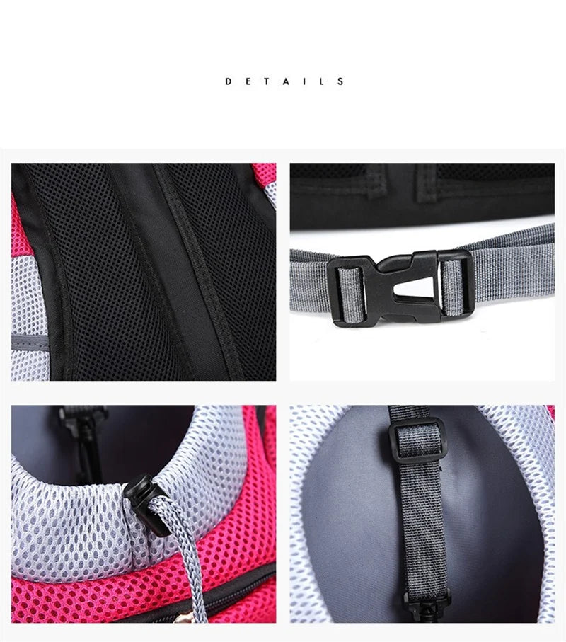 Foldable chest bag, pet bag, outdoor backpack, portable cat backpack for travel, breathable pet backpack for dogs