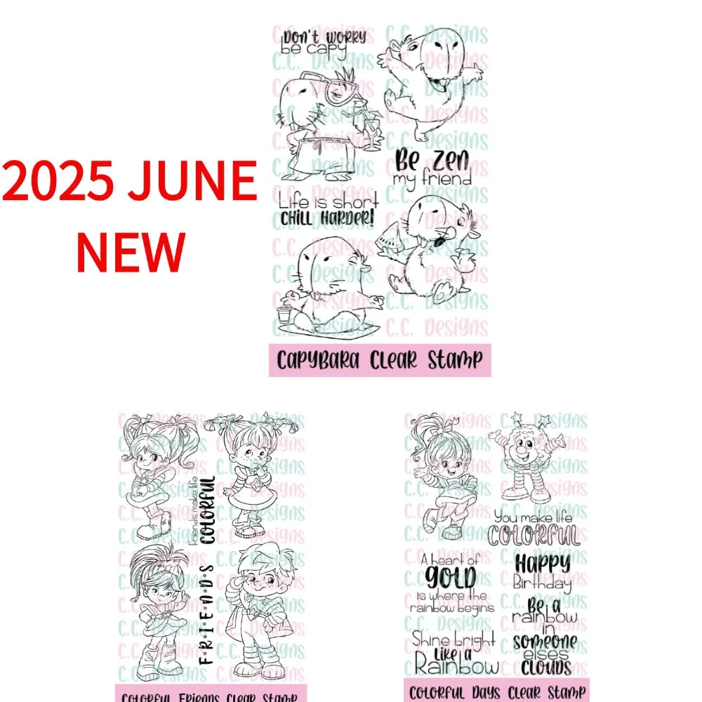 New 2026 Henry & Twila Birthday Clear Stamp Set For DIY Scrapbooking Crafts Maker Photo Album Template Handmade Decoration