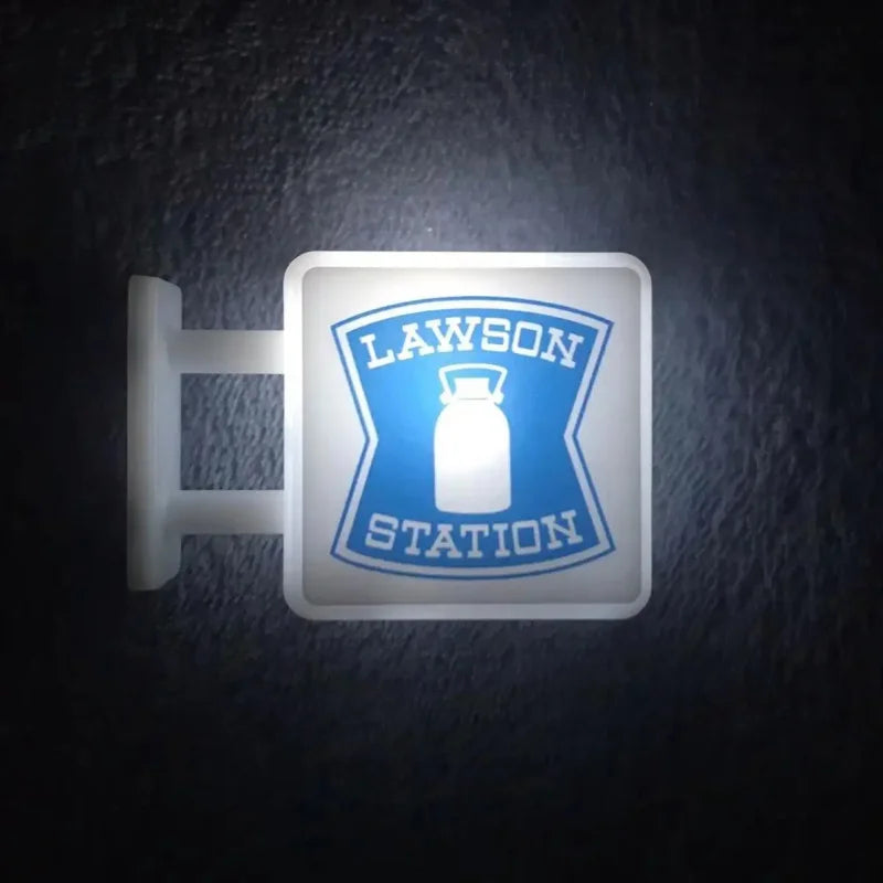 Fridge Magnet Convenience Store Night Light Glowing Signboard Miniature Room Decor Luxury Home Decor