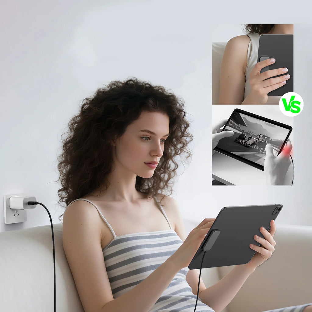 For iPad Pro Magnetic Wireless Charger Aluminum Alloy Fast Charging Smart Chargers With 2m Cord For iPad Pro 13"/11"/12.9"/10.9"