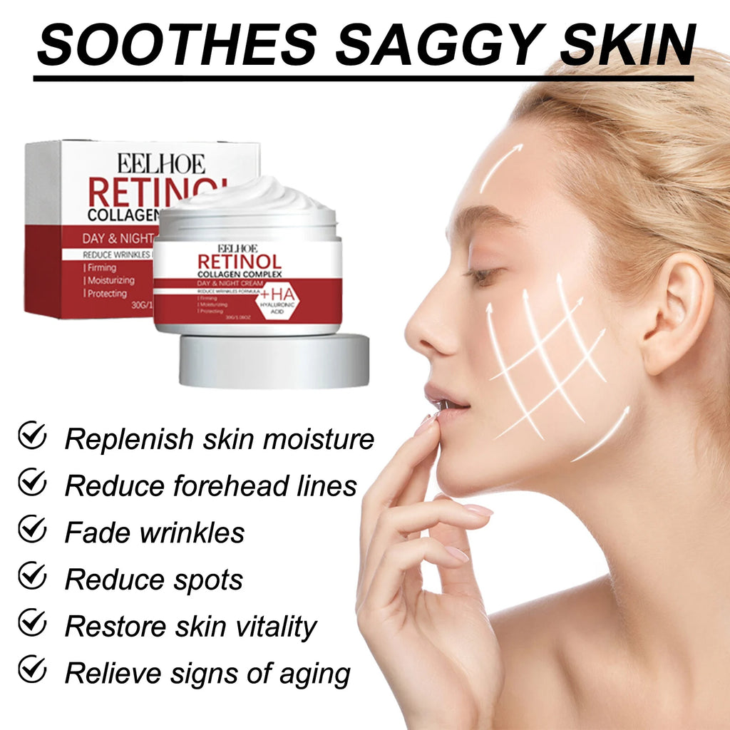 Retinol Lifting Firming Creams Collagen Wrinkle Remover Face Care Cream for Moisturizer Whitening Brighten Skin Care Products
