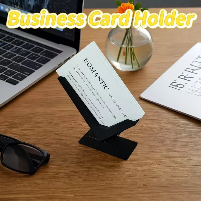 Business card holder for purchasing products, minimalist design, desk organizer, modern desktop storage solution, perfect gift