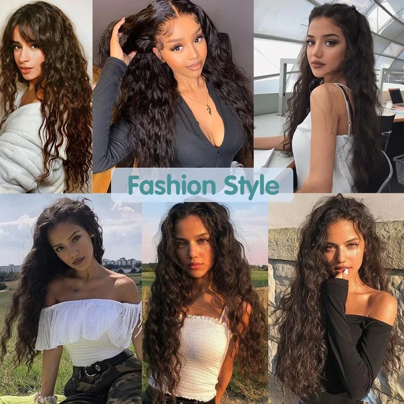 24Inch Synthetic Long Kinky Curly Clip-in Hair Extensions for