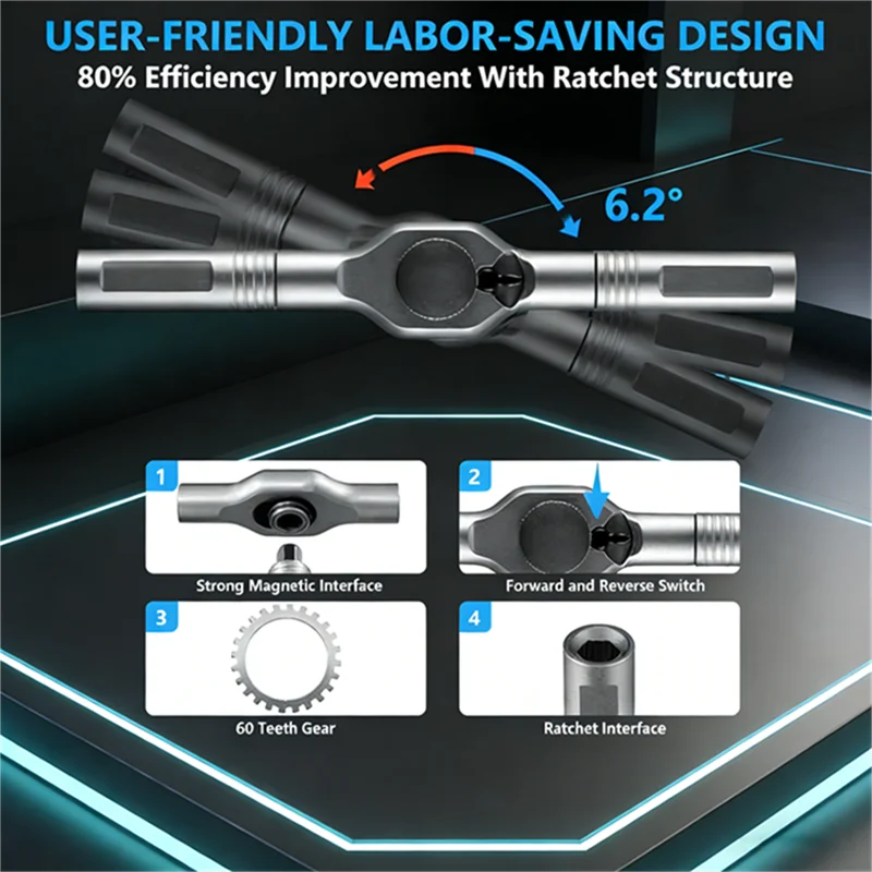 24-in-1 Compact Ratchet Screwdriver Kit