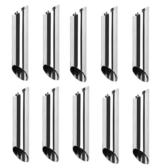5/10Pcs Cream Horn Molds Stainless Steel Cone Tubular Shaped Mold Baking Cones Horn Pastry Roll Kitchen Cookie Dessert Tool