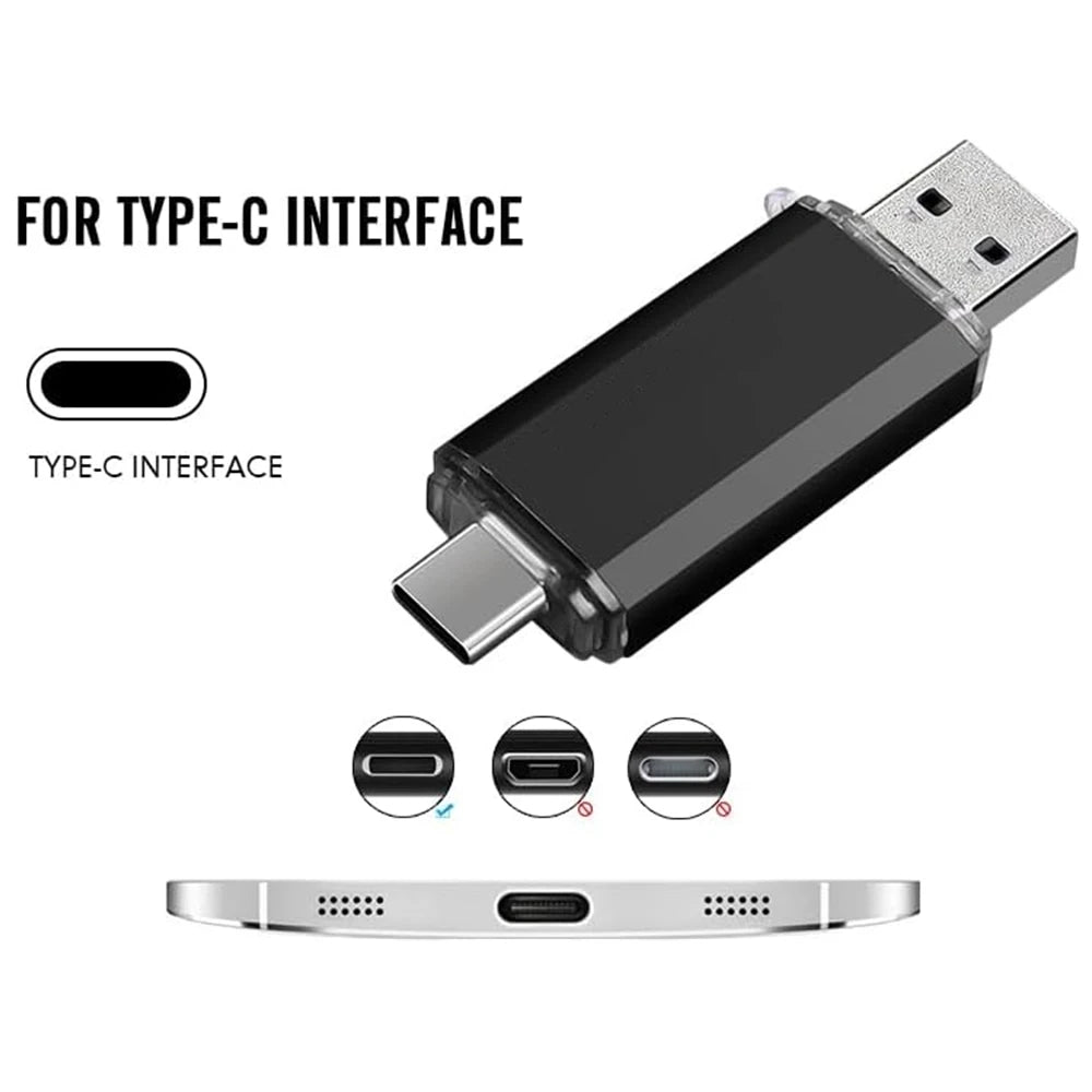 512GB OTG USB Flash Drive USB 3.0 Type C