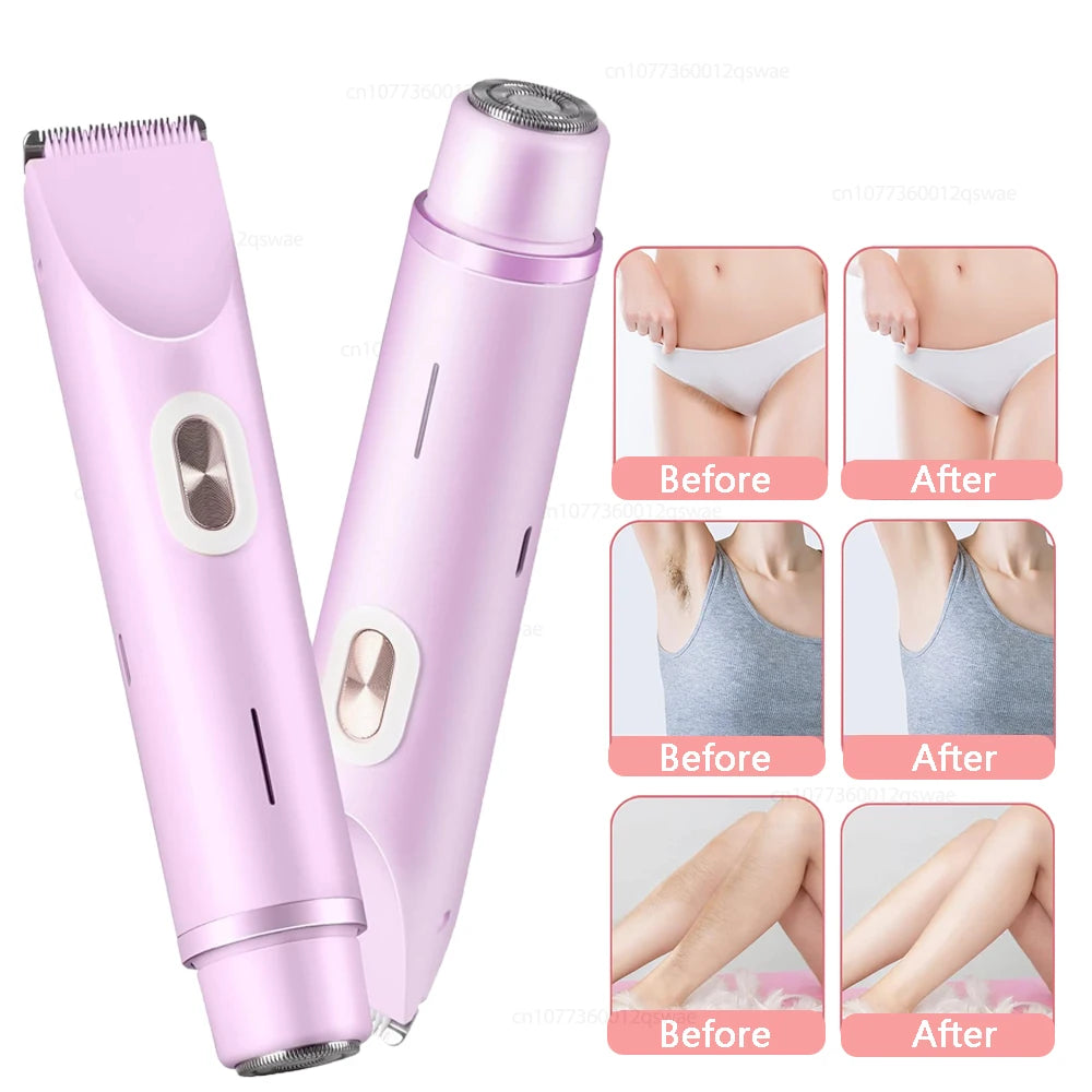 Electric Razors for Women 2 in 1 Electric Shaver for Pubic Hair