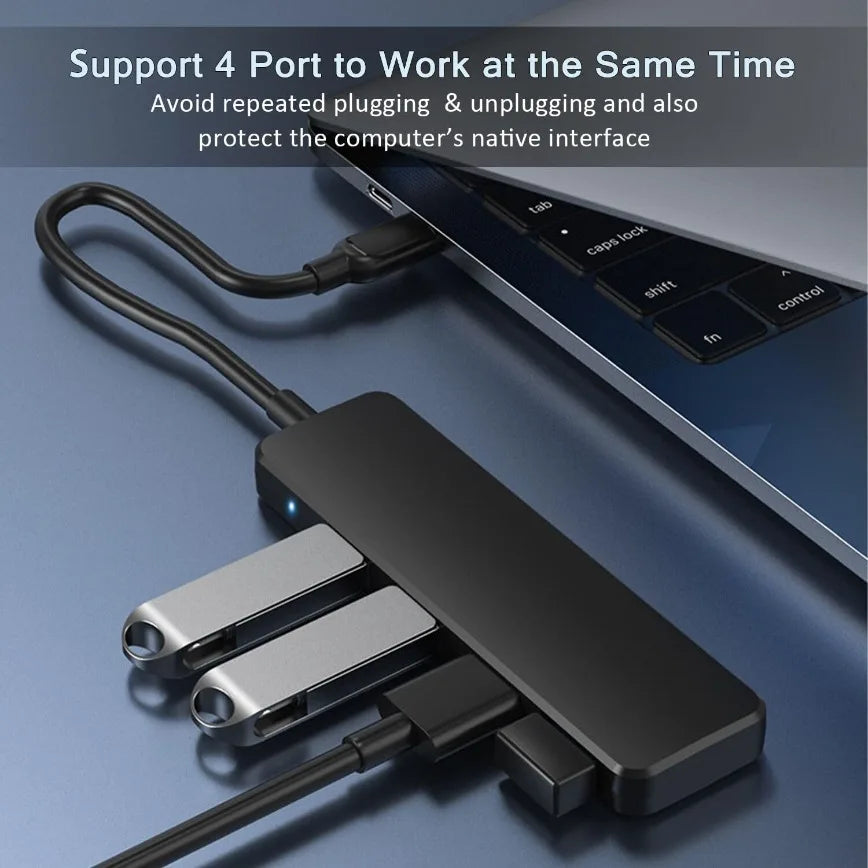 USB 3.0 Hub 4-Port USB Hub USB Splitter Expander