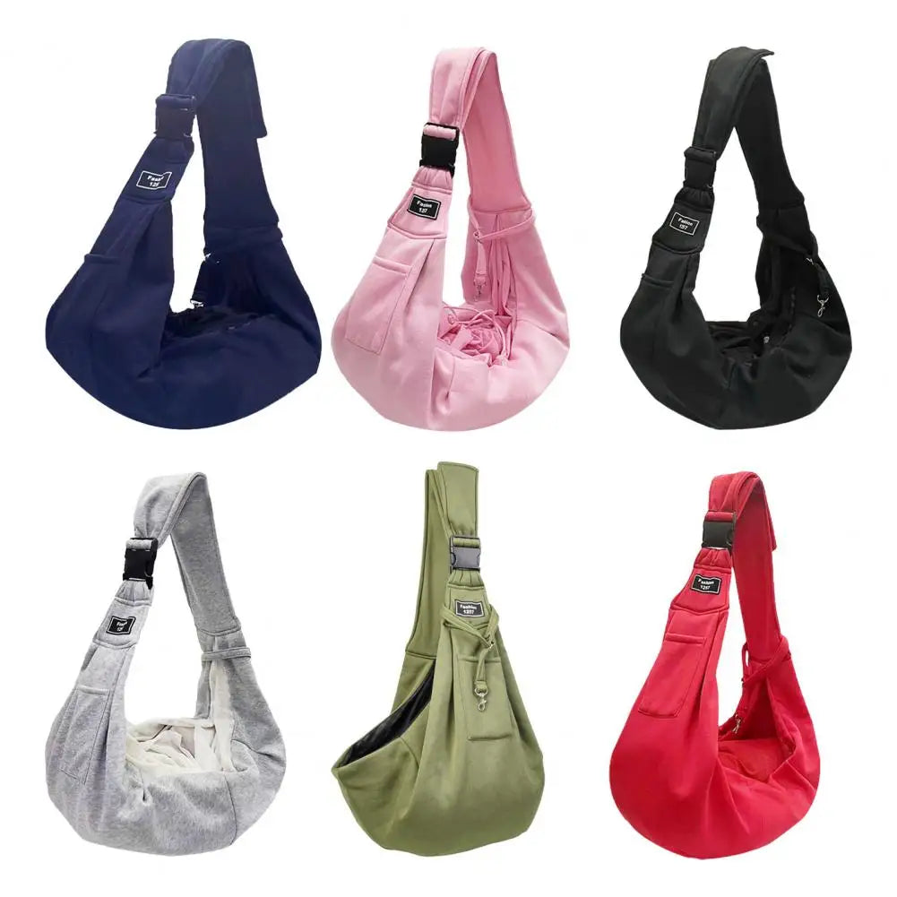 Small Bag on Pet Backpack Shoulder Strap with Hook Comfortable Puppy Carrier