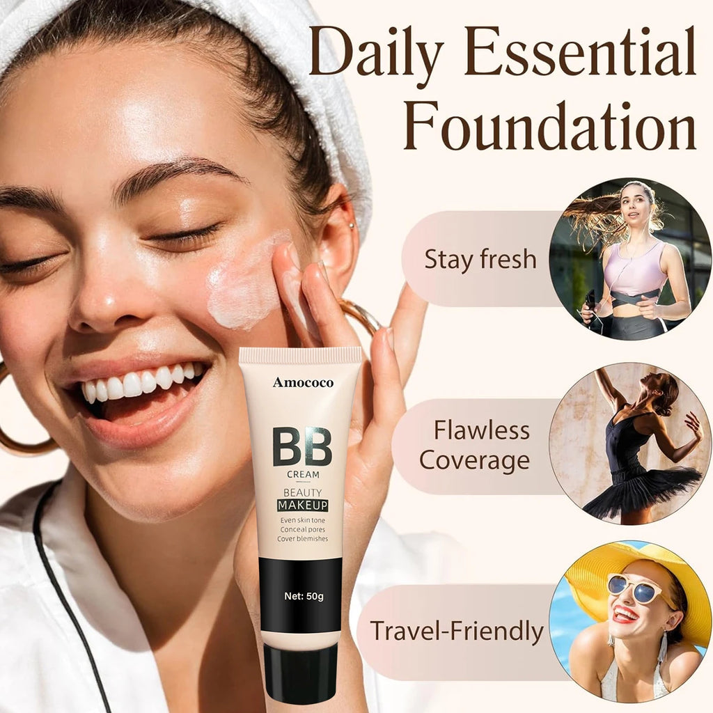 Amococo 2pcs BB Cream 50g Each Beauty Makeup Base