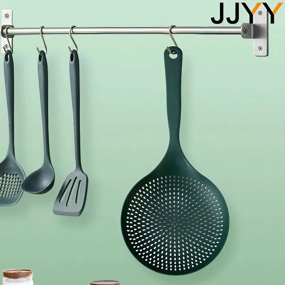 Large, Thickened, Long-handled Strainer Spoon for Draining Noodles and Dumplings in A Household Kitchen Kitchen Tools