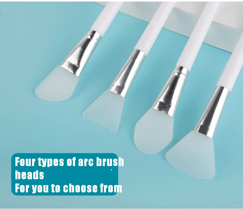 1Pc White Makeup Silicone Facial Mask Brush Professional Mud Cream Brushes DIY Skin Care Foundation Gel Cosmetic Beauty Tool