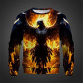 Full Print Chinese Dragon Graphic Sweatshirts for Men Women Long