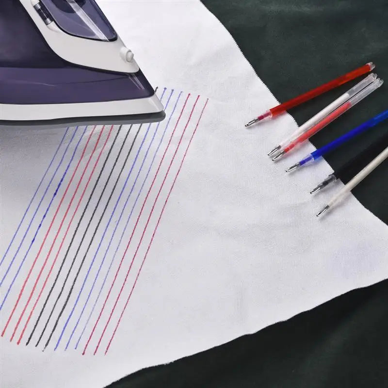 10-21pcs Heat Erasable Magic Marker Pen Fabric Pencil Temperature Disappearing Marker Pens Line Marking DIY Craft Sewing Parts
