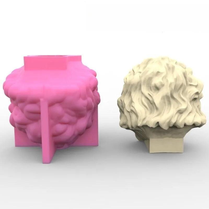 3D Lion candle silicone mold Lion head resin silicone mold Lion home decoration concrete gypsum cement silicone mold