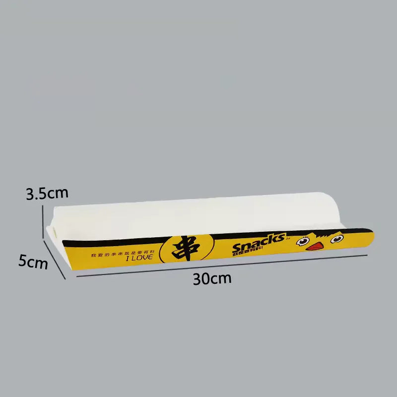 100pcs French Fries Packaging Paper Box Disposable Long Potato Chips Snack Baking Food Packing Holder