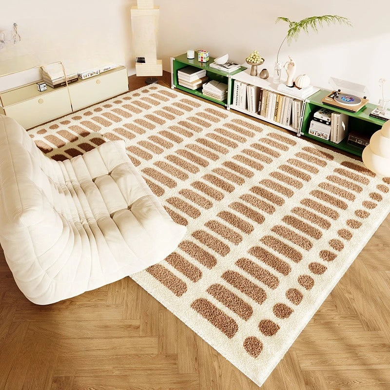 Living Room Carpet Fashion Art Plaid Bedroom Bedside Mat Popular Cloakroom Leisure Area Coffee Table Plush Rugs Ковер Tapis 러그